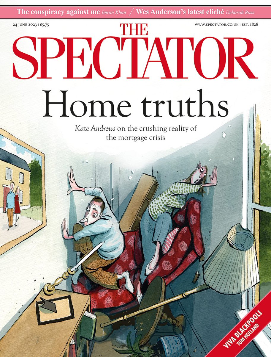 spectator's tweet image. 🗞 Home truths: the crushing reality of the mortgage crisis
 
✍️ In the mag:
 
• Katy Balls on Labour’s plan to take Scotland 
• Imran Khan on the conspiracy against him 
• Matt Ridley on Covid’s first victims  
 
subscribe.spectator.co.uk