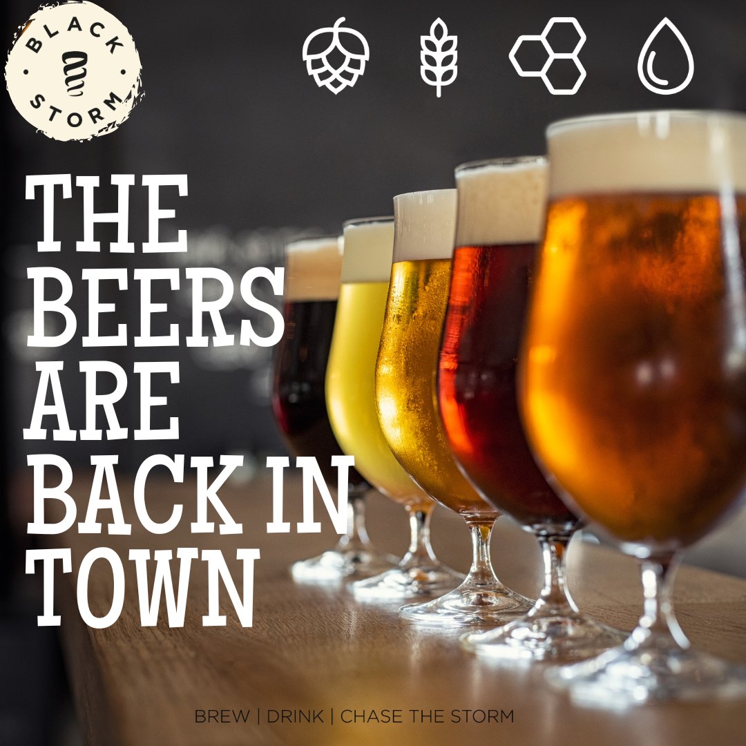 We're thrilled to announce the EPIC relaunch of Black Storm Beer! Stay tuned for the grand unveiling
#BlackStormBeer #Relaunch #CraftBeerRevolution