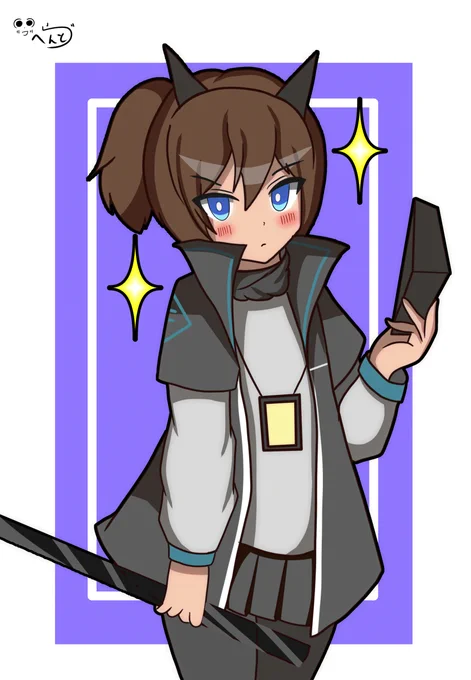 #アークナイツ版深夜の真剣お絵かき60分一本勝負 ヤトウさん美人だよね・・・