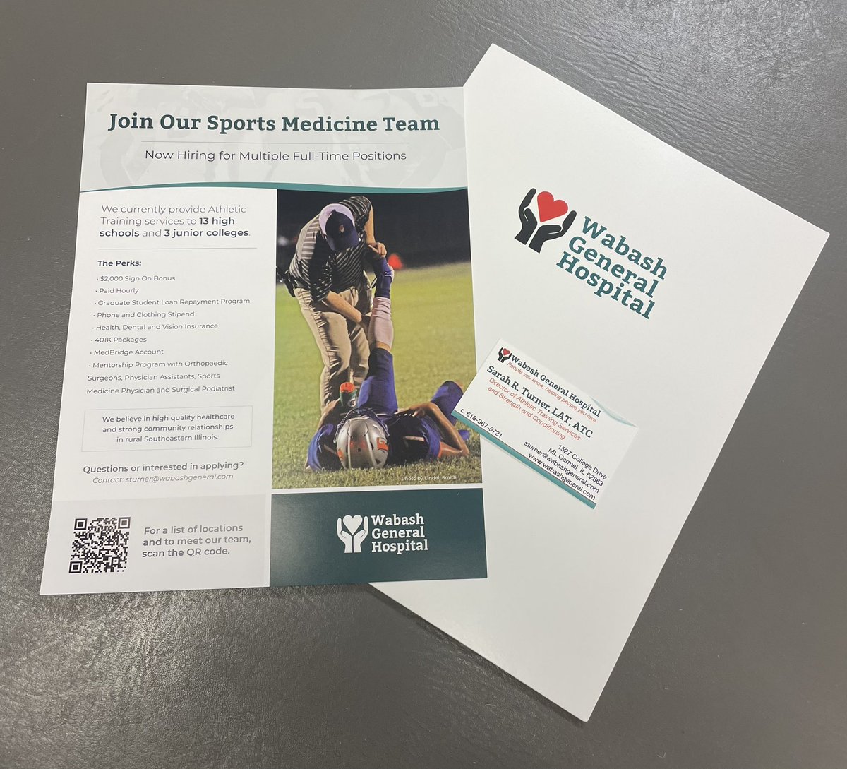 Slunaker1588's tweet photo. Hey #ATtwitter, yours truly will be at NATA 2023 later day!! We have some greAT opportunities in Southeastern IL. 
Lots of great options, loan reimbursement, sign-on bonus, paid hourly, etc - I’m an open book. Don’t hesitate to message me and set up a chat! https://t.co/0fBxfyJkR7
