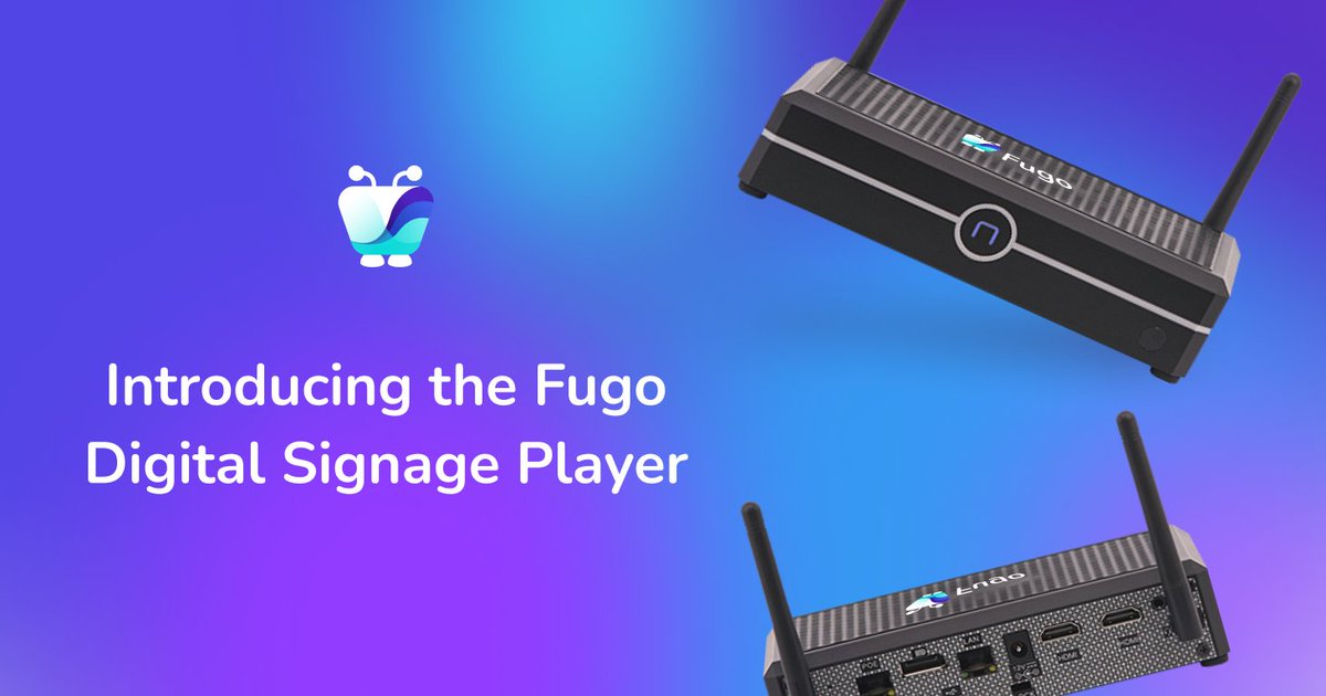 📢 Today we introduce the Fugo Digital Signage Player, purpose-built for enterprise deployments! Unleash powerful performance, streamline deployment, and fortify security, This is the player for the IT hero 💪 fugo.ai/blog/introduci…
