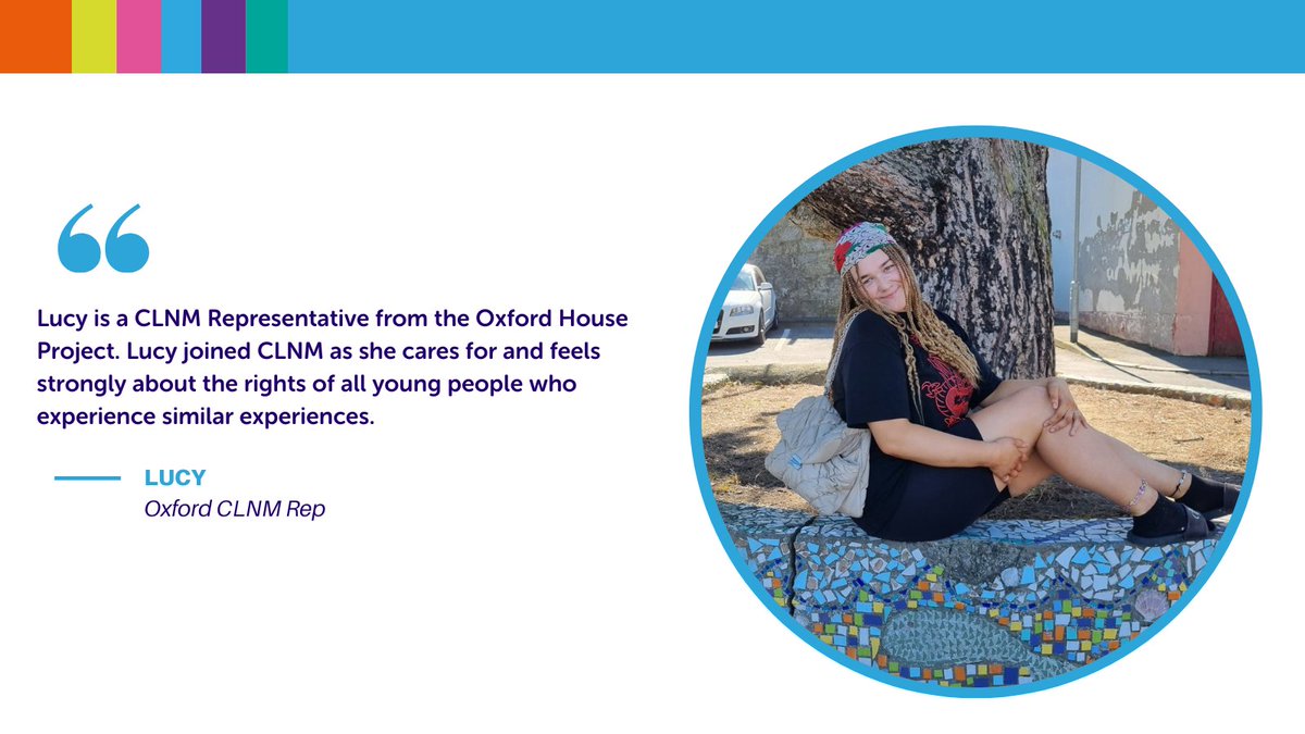 Meet Lucy, CLNM Rep from Oxford House Project!

Caring deeply about young people's rights, she joined CLNM to make a lasting impact. 

Find out more about Lucy and the rest of the team on the CLNM website.

#NHP #careleavers