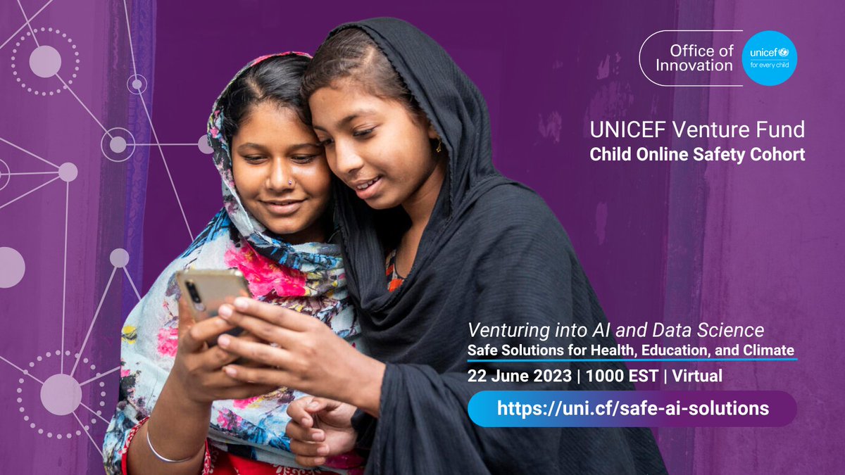🔎ENSURING CHILD ONLINE SAFETY With 1 in 3 children now connected to the Internet, children’s lives are shaped behind a screen. Meet UNICEF Venture Fund companies committed to addressing digital risks: uni.cf/safe-ai-soluti… #OnlineSafety #TechForGood #startups