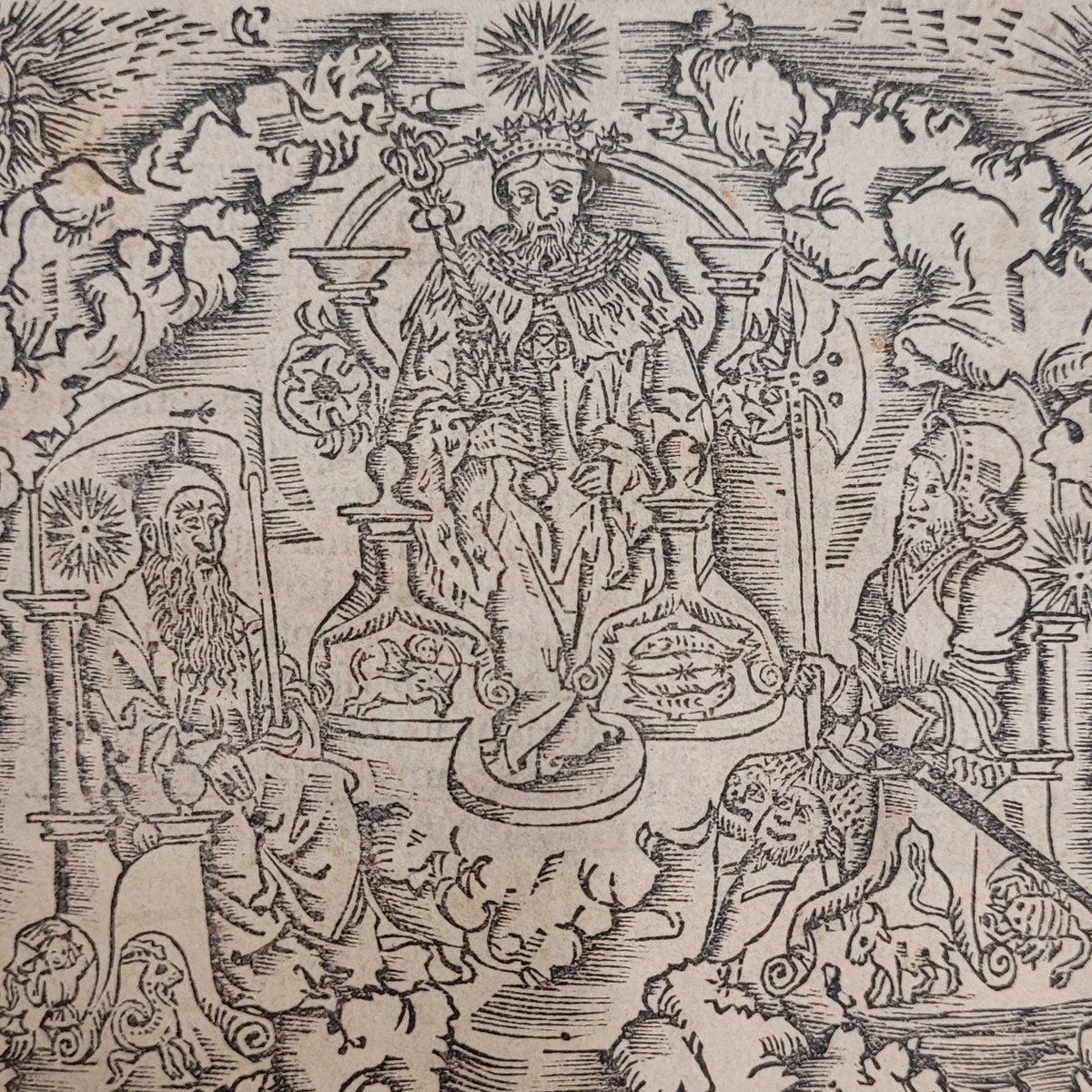 CPPHistMedLib's tweet photo. Happy #summersolstice! Celebrated worldwide under many names over millennia, #books like Astronomi Preclarissimi Liber de Natiuitatibus cataloged dates like the #solstice and #horoscopes into organized tables. And we love a fun #printersmark🐱🐭 Find it ➡️ https://t.co/Vn9M5pC7ef https://t.co/XIM4A3ac0c