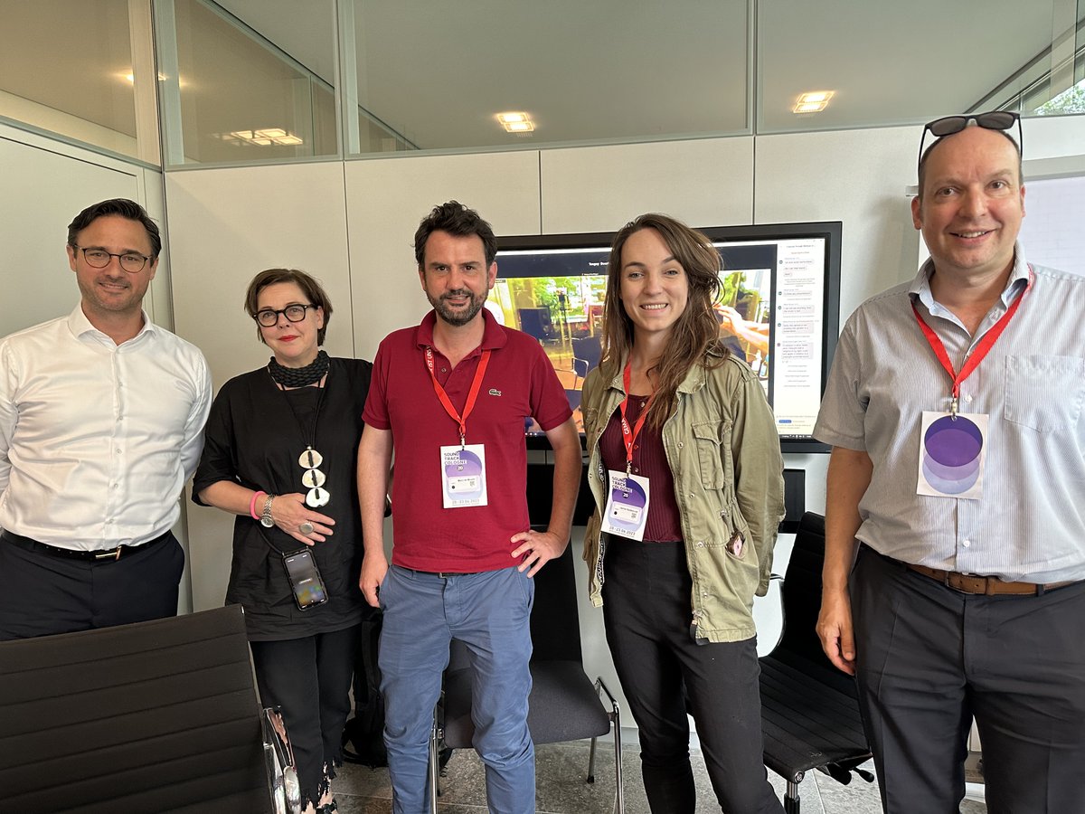 IniUrheberrecht's tweet photo. @Creators_ECSA AI’s recent developments? @dr_ellenberg, @anselmkreuzer, @JanneSpijkervet, Katharina Uppenbrink &amp; Marc du Moulin discuss the intersection between music, #AI &amp; authors rights at @SoundTrack_C. #CapacityTriangle https://t.co/0Q1l0neEG5