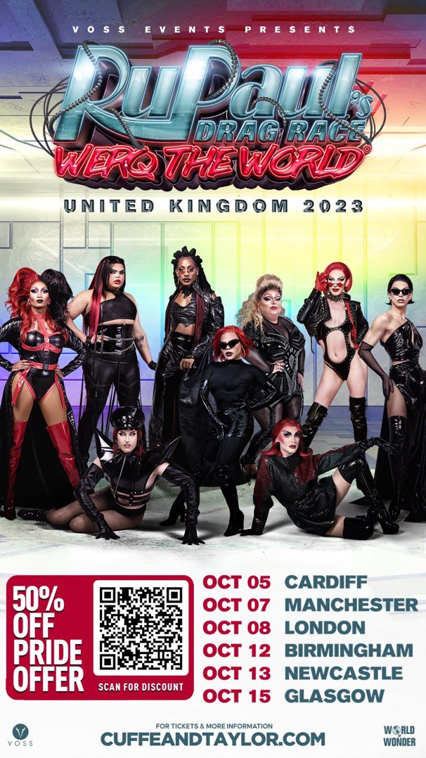 TheGingerMinj's tweet photo. Hey, UK, I’m comin’ your way! I’m so thrilled to be hosting @WerqTheWorld with @jaidaehall for @VossEvents and @WorldOfWonder later this year! They’re offering an amazing deal on tix to celebrate #Pride2023 so get your’s asap! #werqtheworld #rupaulsdragrace @LiveNationUK https://t.co/ckWqeqdGfo
