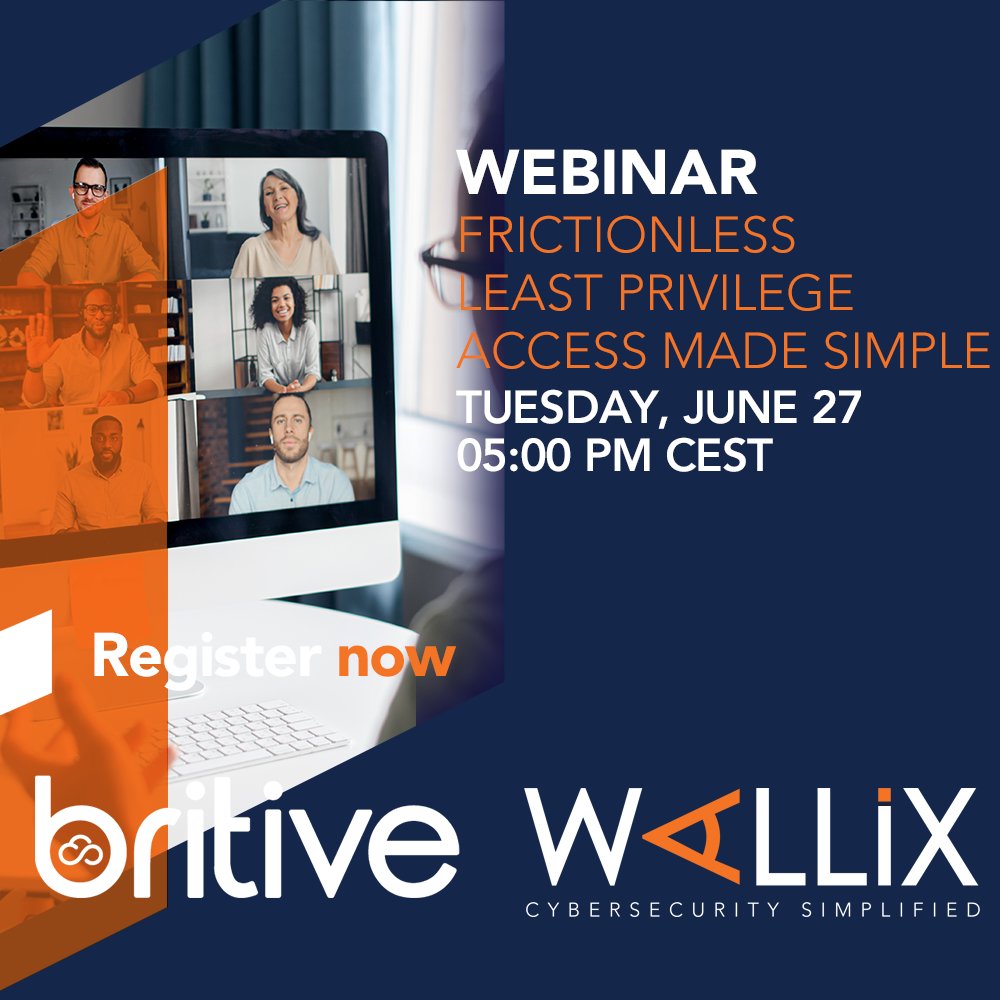 🔒 Join us for a webinar organized with our technological partner <a href="/britive1/">Britive</a>: "Frictionless Least Privilege Access Made Simple" 

Register now 👉 britive.com/frictionless-l…