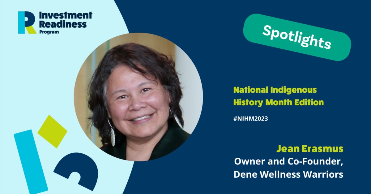 Startup_Canada's tweet photo. We are celebrating #NationalIndigenousPeoplesDay with Jean Erasmus, Co-Founder at Dene Wellness Warriors.

Read how Jean is helping Residential School Survivors and their families in the Yellowknife area https://t.co/rewGgIFDZf. 

#IRProgram #NIHM2023 #NIPD2023 https://t.co/pGyNMT3xLs
