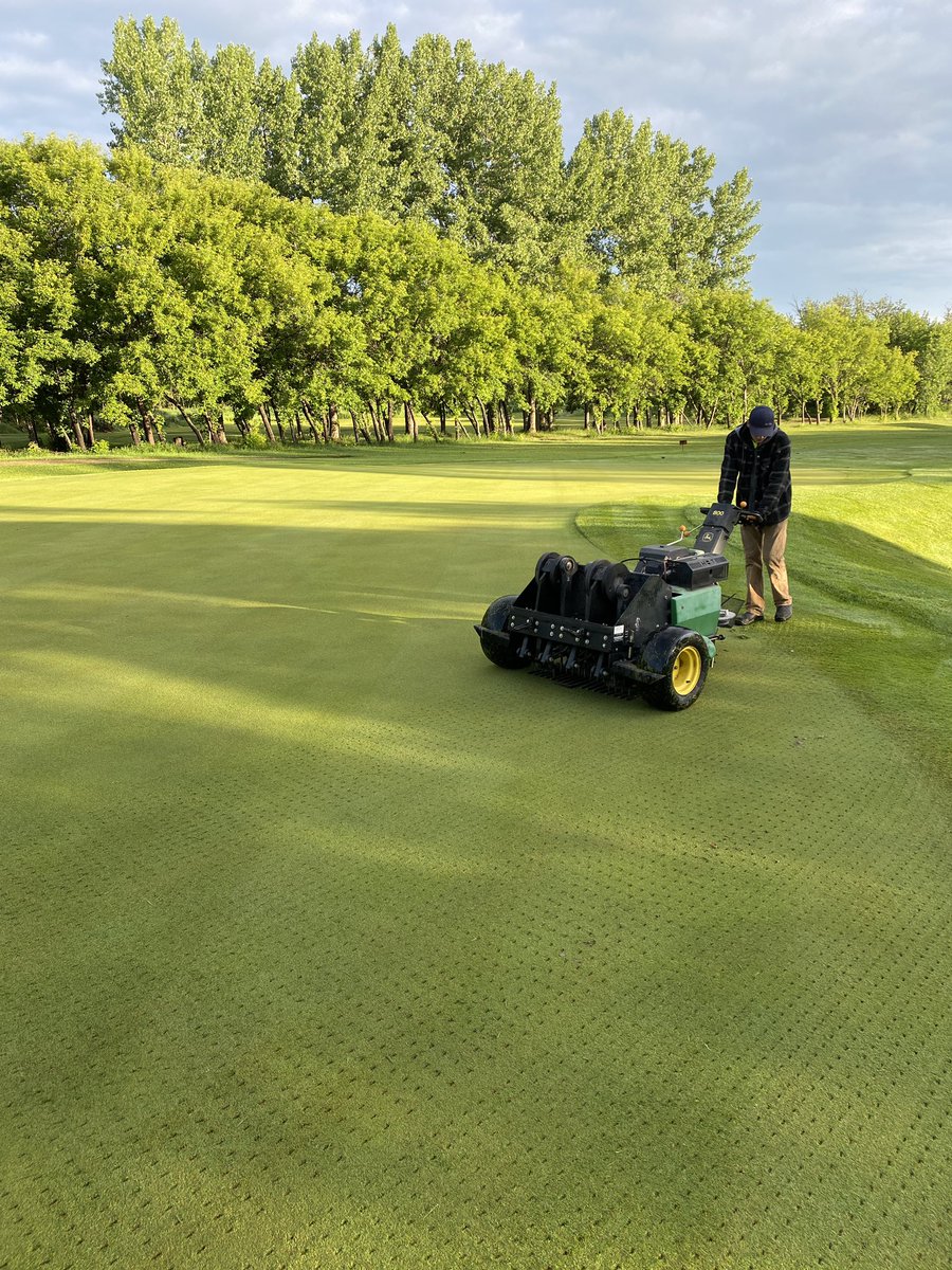 Letting the greens breathe after all the rain