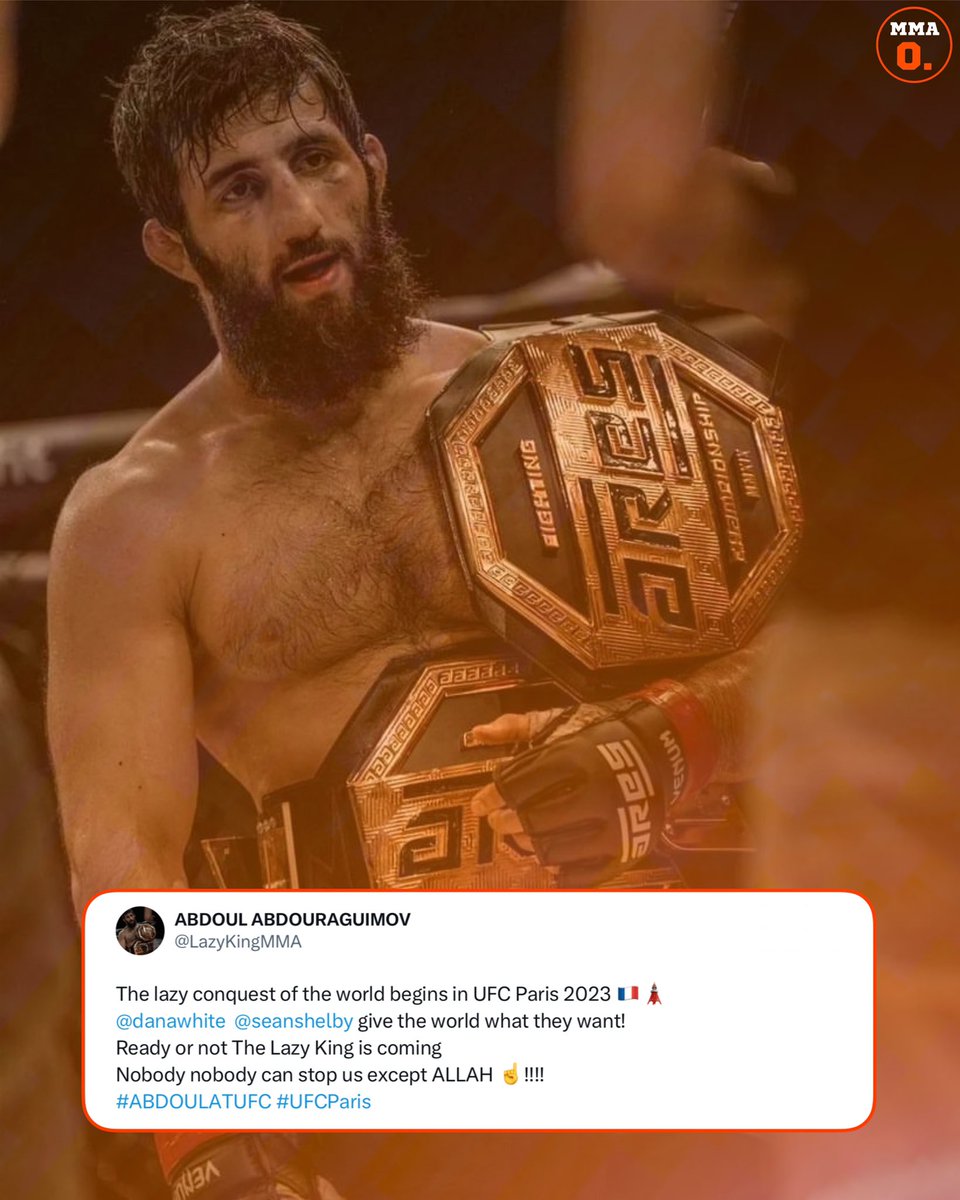 Abdoul Abdouraguimov once again calls for his shot at #UFCParis 🇫🇷 

MAKE IT HAPPEN ✍️ <a href="/ufc/">UFC</a>