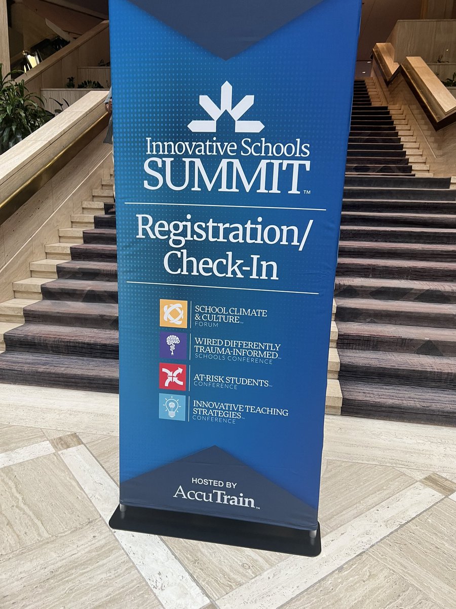 DrKyctrell08's tweet image. Checked in and ready for the @AccuTrainK12  Innovative Schools Summit Conference #LeadLearner #LeaderLearner #InnovativeSchoolsSummit