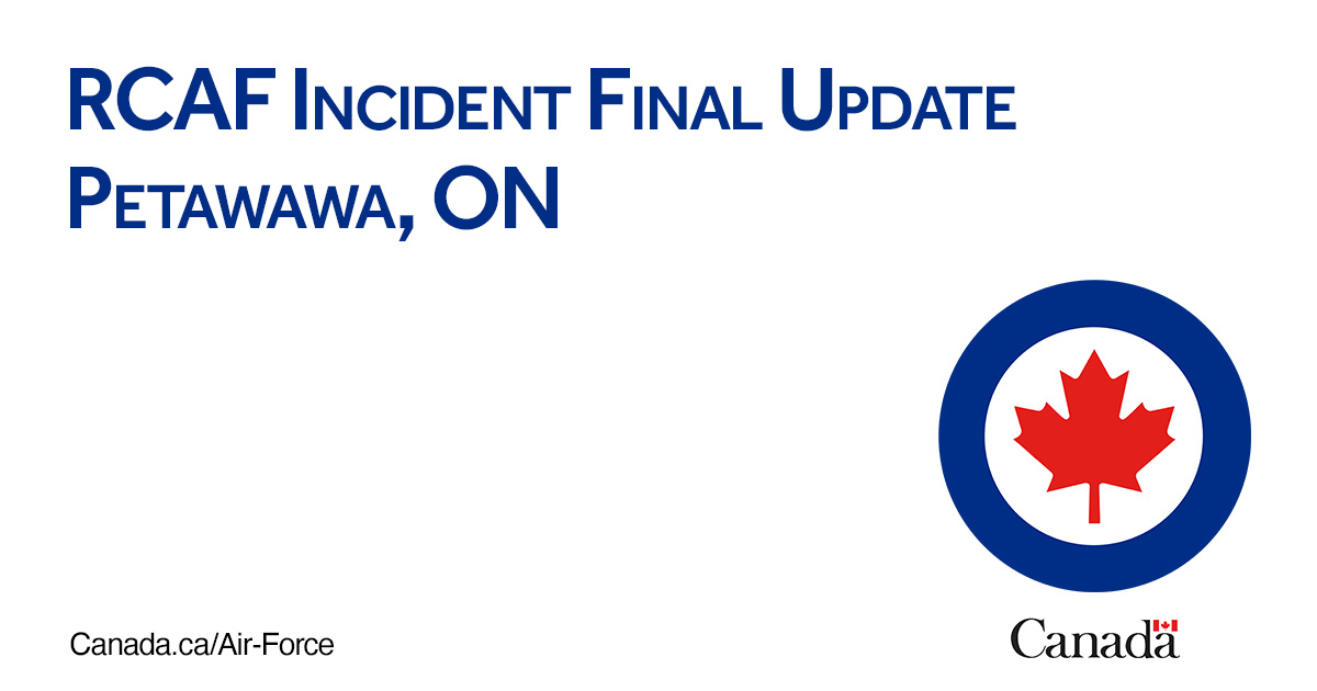 The two missing air crew members from the RCAF CH-147F Chinook that crashed in the Ottawa River on  Tuesday June 20, were found last evening. Tragically, neither member survived. The names of the deceased individuals are not being released at the request of their families.