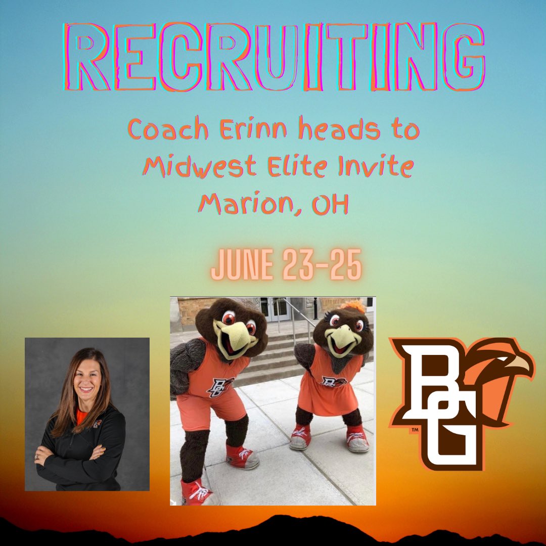 🤎Hitting the recruiting trail 🤎 🧡🧡🦅Let’s go FALCONS! 🦅🧡🧡 📍Marion, Oh 🗓️ June 23-25 Who’s out there!! Drop your schedule below!! 👇🏼👇🏼🧡 #futurefalcons #falconfam @BGSU_Athletics @BGSUSoftball @bgsu