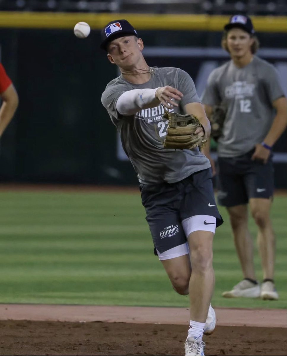 Tar Heels at the @MLBDraft Combine 👊

Live workouts continue today on @MLBNetwork:

🔹 3:30pm - 6:30pm EST

#GoHeels | @MacHorvath 

📸: @USABaseball