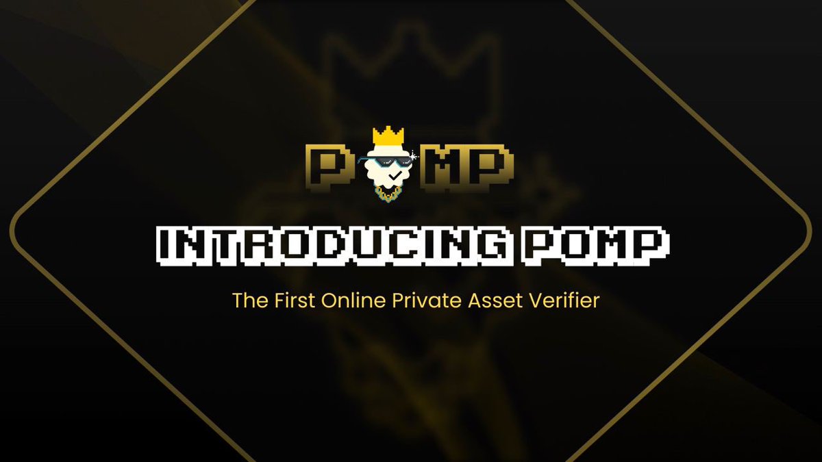 Introducing Proof of My Possessions (POMP): Your Trustless Private Asset Verification Tool 🚀 @AppPOMP allows to verify on-chain activity and assets while keeping wallet address and sensitive information private. Say goodbye to compromising your privacy!