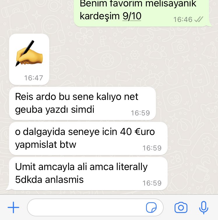 💥💥💥 ÖZEL - SON DAKİKA:

✍️ Arda Güler, bu sezon Fenerbahçe’de kalıyor.

💰 Gelecek yaz için serbest kalma bedeli ise €40M olacak.

(Kaynak: Arda’nın yakın erkek grubundan arkadaşı Artuncan)