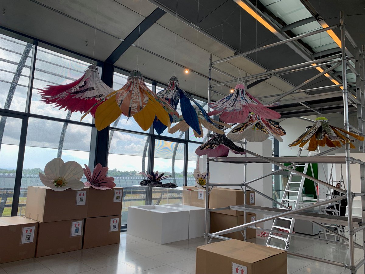 We're under way with the installation of <a href="/RuthMoilliet/">Ruth Moilliet</a>'s gorgeous new exhibition 'Devotions to the Goddess Flora'.  The show officially launches this Saturday at 2pm and you're all invited. It's free and you don't need to book.