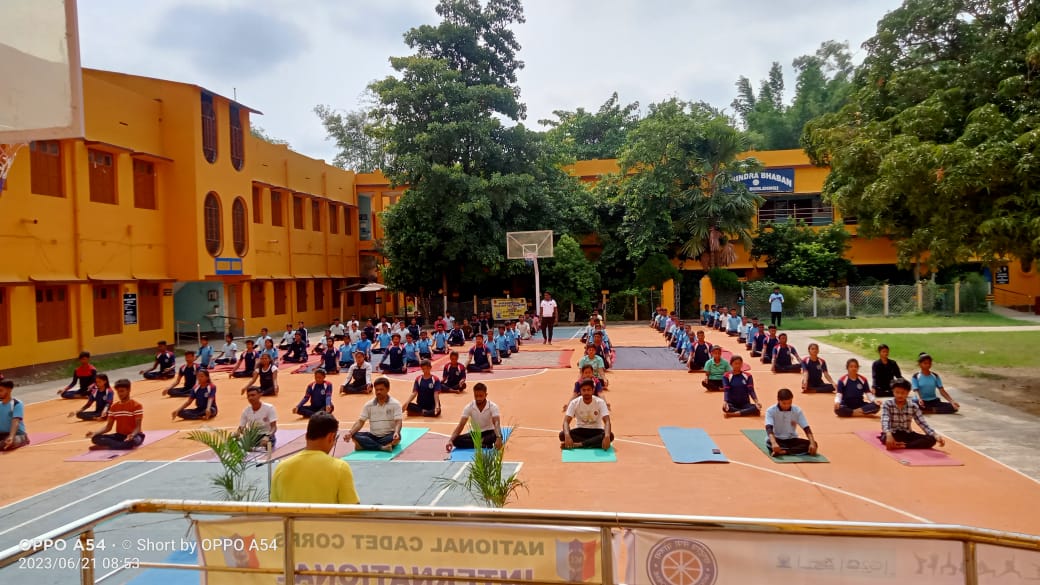 BeldaCollege's tweet photo. International Yoga Day 2023- celebrated by NSS, NCC and Dept of Physical education and all other sections of the college on 21.06.2023. https://t.co/pwVDScAkLu