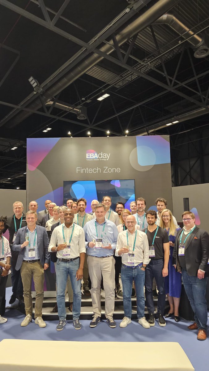 ebaday's tweet photo. EBAday 2023 announce the Fintech Zone winner is...@iPiD. Congratulations! 🥳
https://t.co/YHBR1r0JyU

Thanks to judges Kevin Brown, Teresa Connors, Michael Knetsch, Vincent Brennan, Mark Wilson.

#ebaday #finextra #eba_association #fintech #crossborderpayments #paymentsecurity https://t.co/KnxwAOD18F