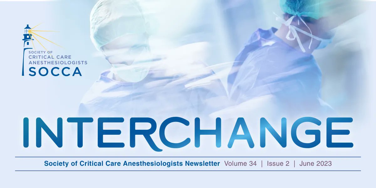 Society of Critical Care Anesthesiologists (@socca_critcare) on Twitter photo Have you heard? The SOCCA Interchange Newsletter just dropped! Visit buff.ly/3Xyrq2B for news & updates from <a href="/dr_g_williams/">George Williams, MD, FASA, FCCM, FCCP</a> <a href="/madihasyed85/">Madiha Syed</a> <a href="/shahlasiddiqu11/">shahla siddiqui</a> <a href="/SShaefi/">Shaz Shaefi</a> <a href="/ErinH_MD/">Erin Hennessey, MD MEHP</a> <a href="/mike_wall61/">Mike Wall</a> <a href="/LZakariaMD/">Luai Zakaria</a> <a href="/fiza_babar/">Babar Fiza</a> & more! Have you heard? The SOCCA Interchange Newsletter just dropped! Visit buff.ly/3Xyrq2B for news & updates from <a href="/dr_g_williams/">George Williams, MD, FASA, FCCM, FCCP</a> <a href="/madihasyed85/">Madiha Syed</a> <a href="/shahlasiddiqu11/">shahla siddiqui</a> <a href="/SShaefi/">Shaz Shaefi</a> <a href="/ErinH_MD/">Erin Hennessey, MD MEHP</a> <a href="/mike_wall61/">Mike Wall</a> <a href="/LZakariaMD/">Luai Zakaria</a> <a href="/fiza_babar/">Babar Fiza</a> & more!