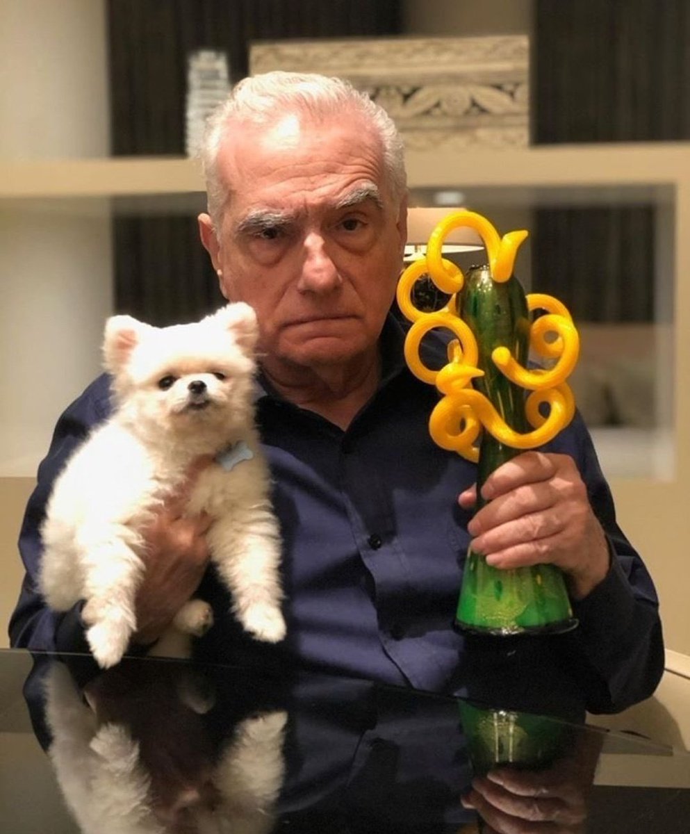The morning after THE IRISHMAN was nominated for 10 Oscars and won none, Martin Scorsese posted this picture.
