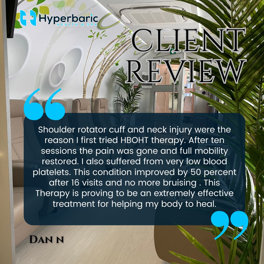 Thank you, Dan, for this lovely review!

We love to hear from our clients about how our oxygen spas have benefited them. Be sure to let us know your story!

#hyperbarichealthandspa #HBOHT #oxygentherapy #yeg #yeglife #healthiswealth #selfcare #healthandwellness #oxygenspa
