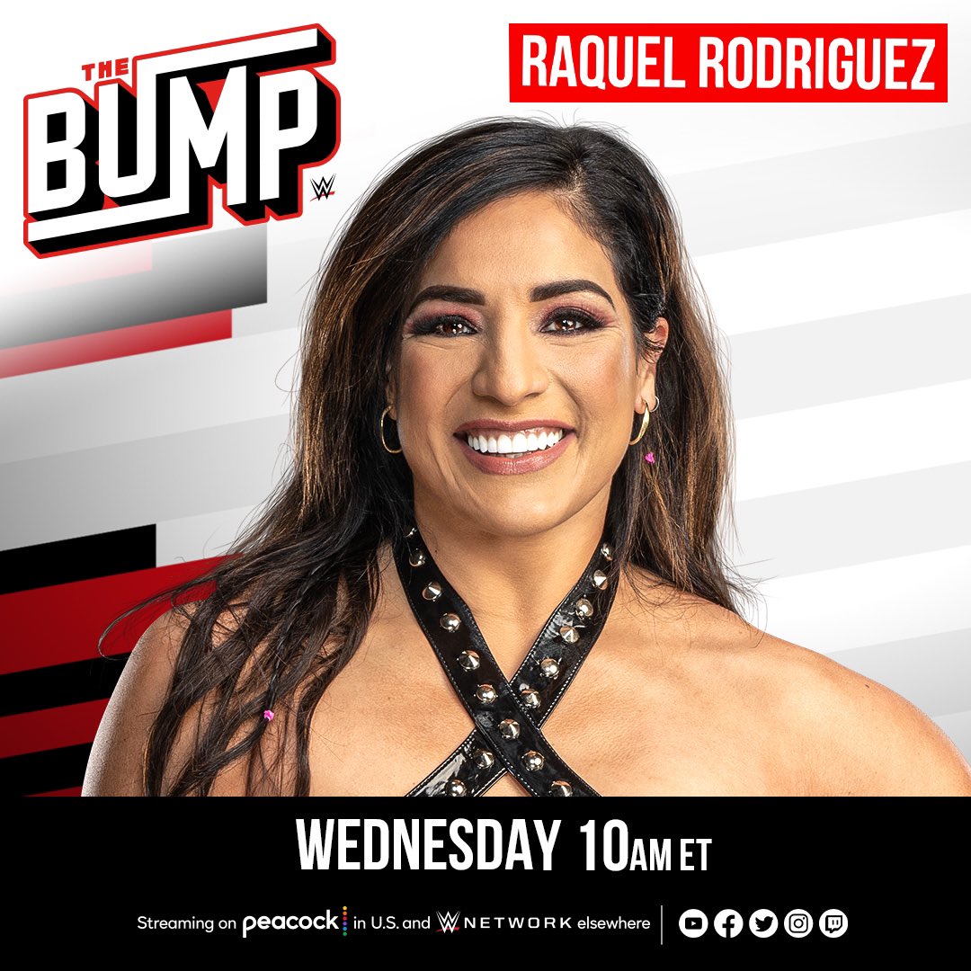 TODAY on #WWETheBump:

🤩 #PrettyDeadly’s @KitWilson_PD & @EltonPrince_PD! 

💪 @RaquelWWE! 

Don’t miss it!