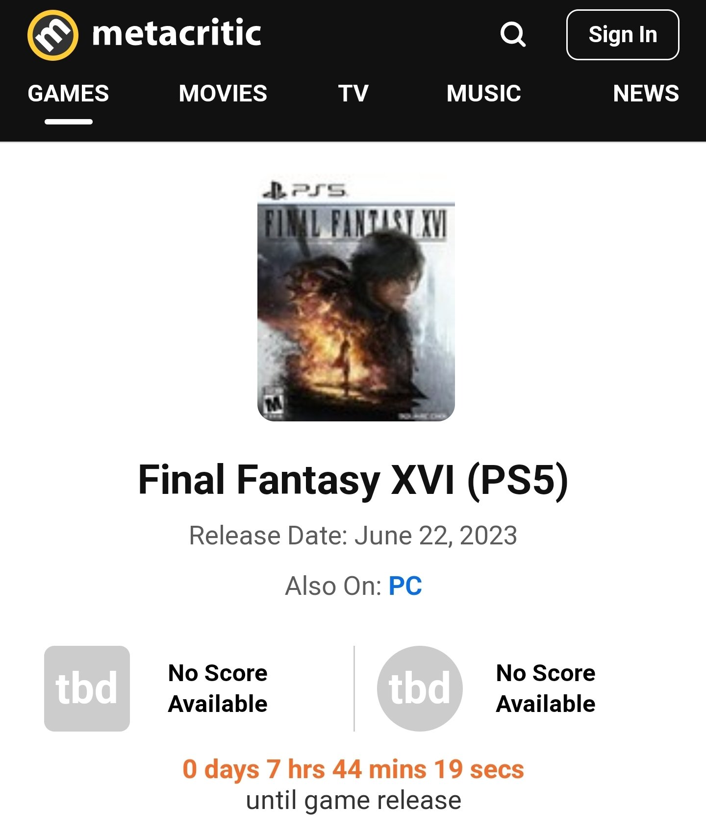 Knoebel on X: Final Fantasy XVI Reviews are live. Gameinformer