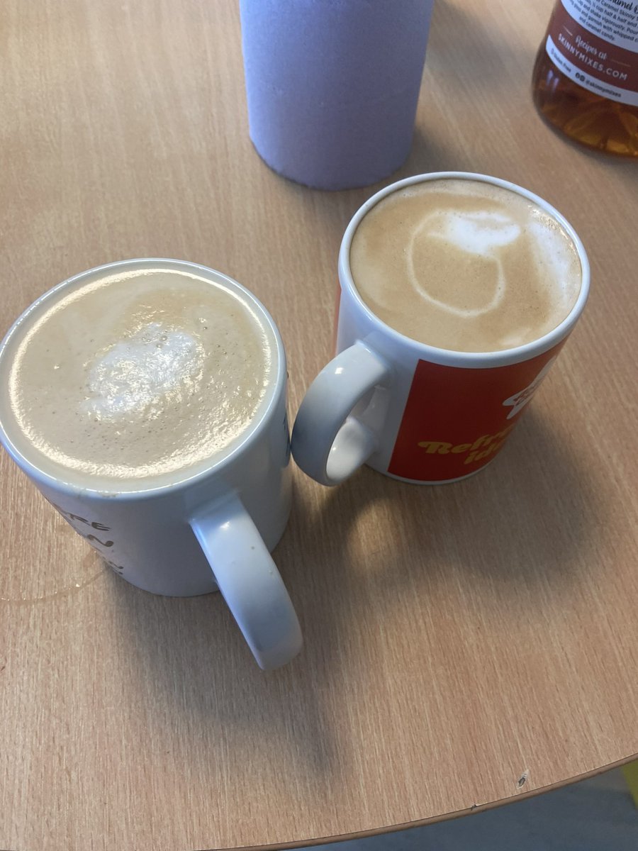 Wednesday afternoon treat for the staff. Teachers brought there own mug and saved 30p🤑