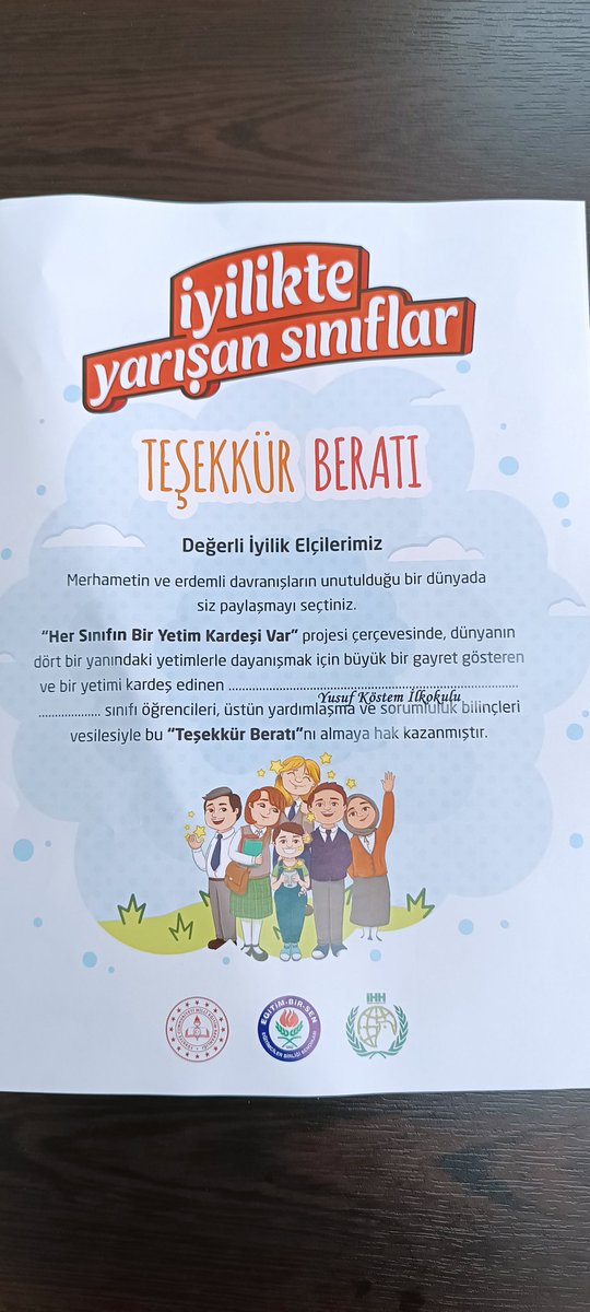 Yusuf Köstem İlkokulu (@yusufkostem1) on Twitter photo Teşekkürler, sevgili öğrenciler...
<a href="/Ali_Partal/">Ali Partal</a>
<a href="/GurhanCokgezer/">Gürhan Çokgezer</a>
<a href="/bursailmem16/">Bursa İl Millî Eğitim Müdürlüğü</a>
<a href="/Osmangazi_MEM/">Osmangazi İlçe Milli Eğitim Müdürlüğü</a> Teşekkürler, sevgili öğrenciler...
<a href="/Ali_Partal/">Ali Partal</a>
<a href="/GurhanCokgezer/">Gürhan Çokgezer</a>
<a href="/bursailmem16/">Bursa İl Millî Eğitim Müdürlüğü</a>
<a href="/Osmangazi_MEM/">Osmangazi İlçe Milli Eğitim Müdürlüğü</a>