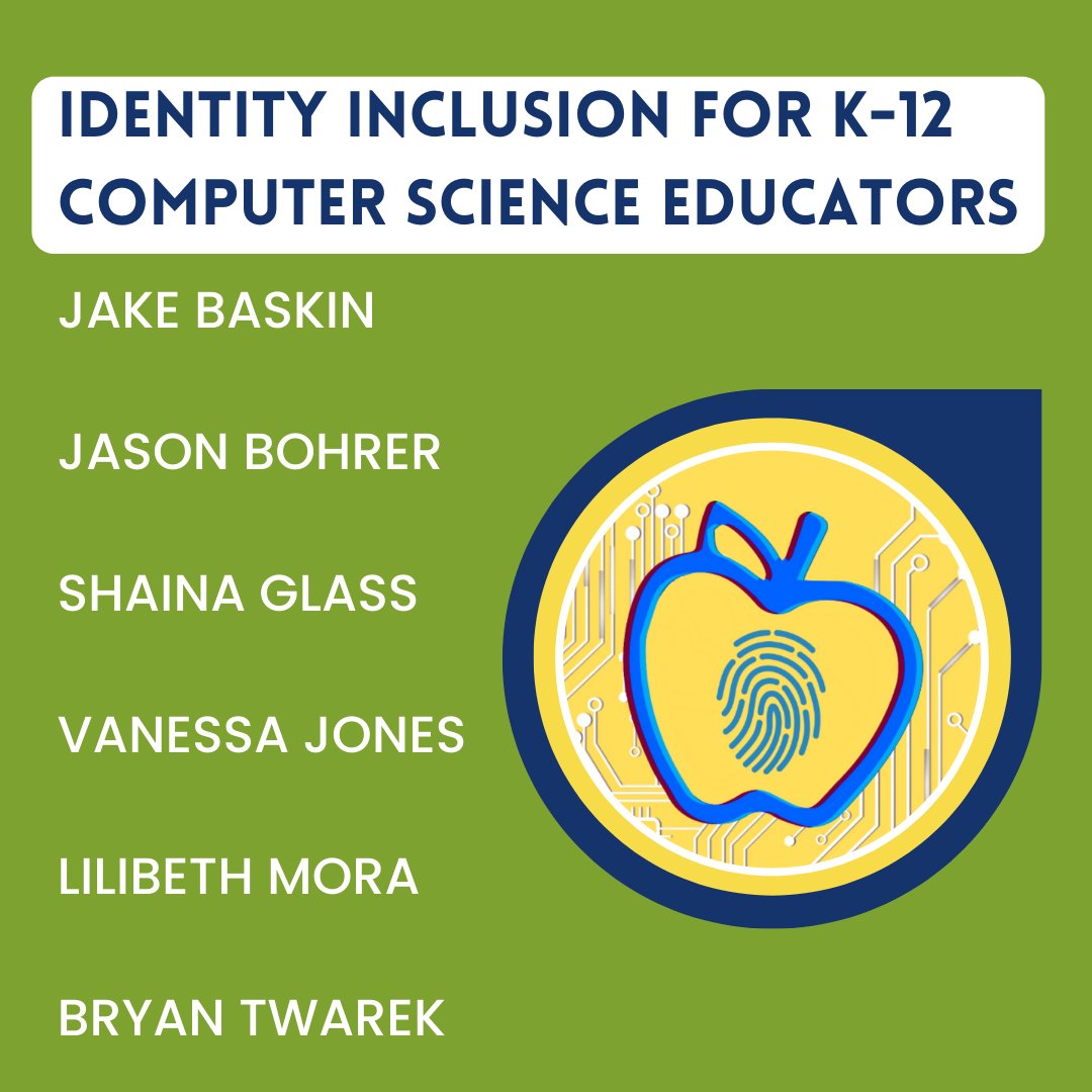 🤩 'Identity Inclusion for K-12 CS Educators' is an online, self-paced PD opportunity co-developed by #AiiCE Affiliates: @jakebask, Jason Bohrer, @SVicGlass, @LilibethMay9, & @BTwarek. 👏Special shout out to @LilibethMay9 & @vkajones who co-facilitated the course. @csteachersorg