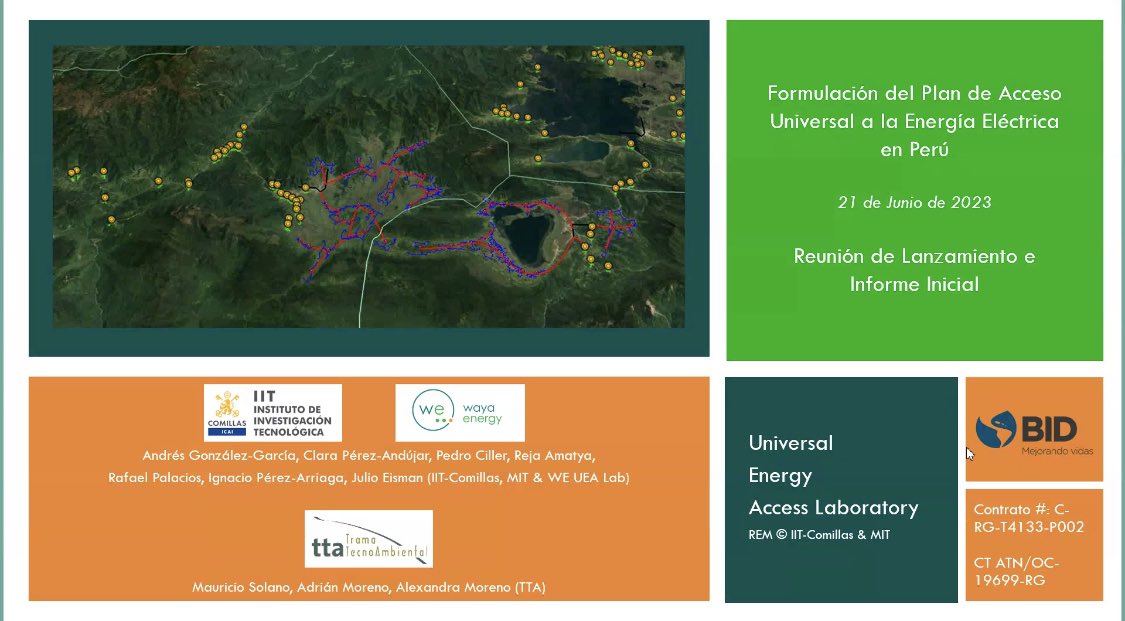 jrgg12's tweet photo. Hoy estamos iniciado el proceso de formulación del Plan de Acceso Universal para el #2030 en Peru 🇵🇪. Muy complacidos de hacer parte de este objetivo de desarrollo en este gran país. @el_BID @MinemPeru #DGER #OD7 https://t.co/TSYjCpfZeG