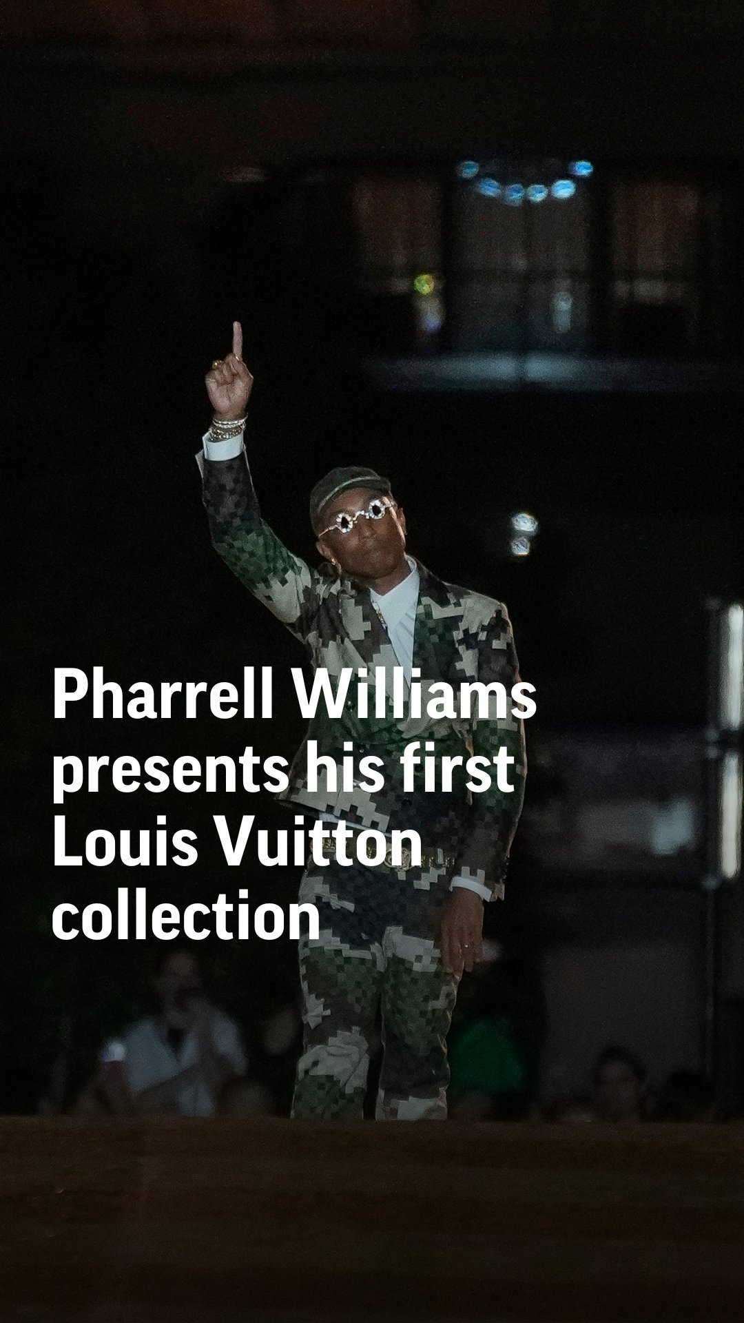 Pharrell Williams presented the first collection for Louis Vuitton