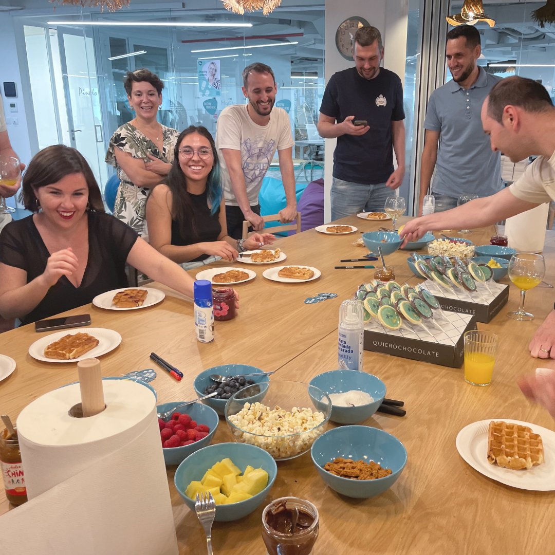 NewWork_es's tweet image. The Valencia office had a great time coming together to start the intensive schedule with an extra burst of energy! 🚀

#newwork #newwork_vlc #benefits