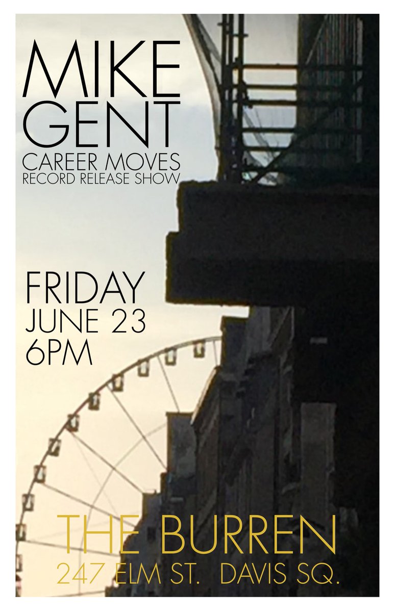 This Friday, solo show from Mike…doors at 6pm