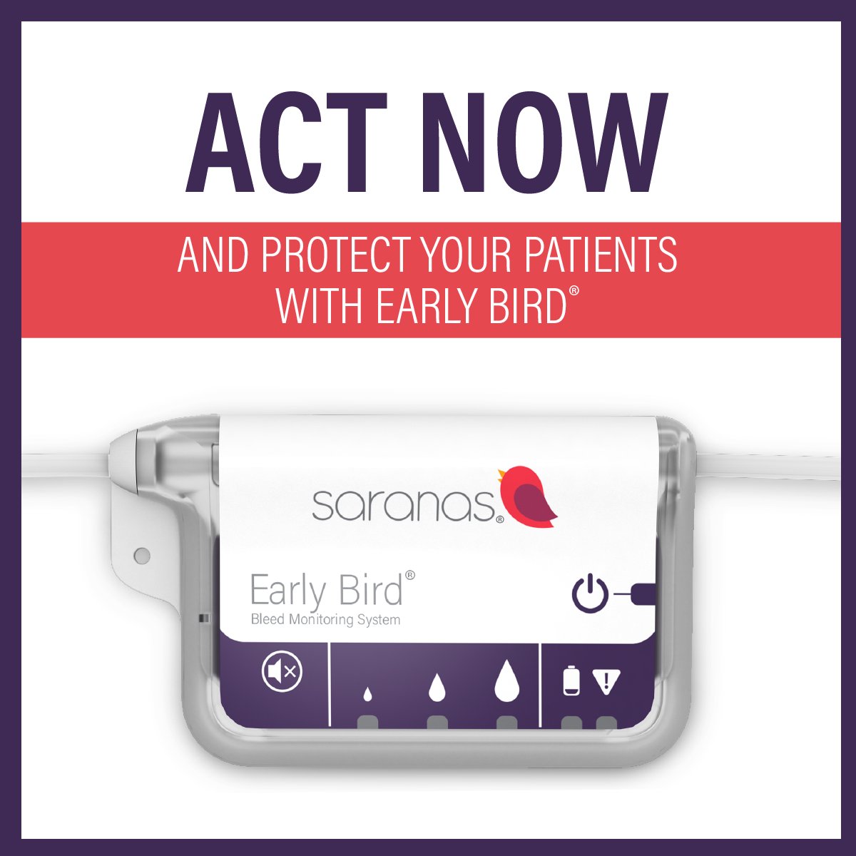 With advanced age, gender, and frailty being identified as risk factors for bleeding, implementing a bleed avoidance strategy, along with proper patient selection and risk assessment, is more important than ever. Act now and protect your patients with Early Bird®. [3/3]