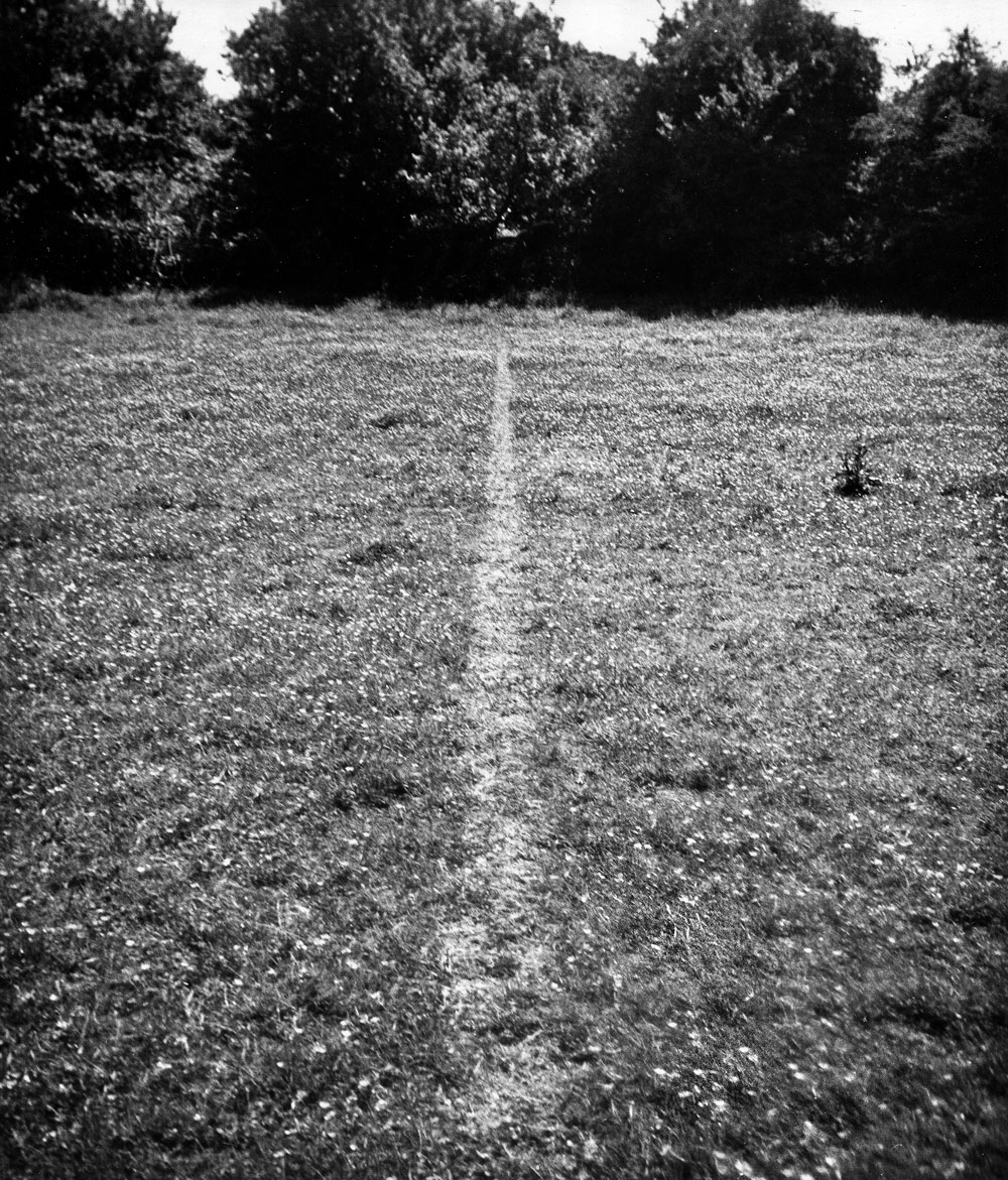 Richard Long, A Line Made By Walking, 1967

#art
#artwork
#artmattersandthings
#artappreciation
#landart
#earthart
#earthworks
#conceptualart
#contemporaryart
#richardlong
#british
#conceptual
#sculptor
#artist