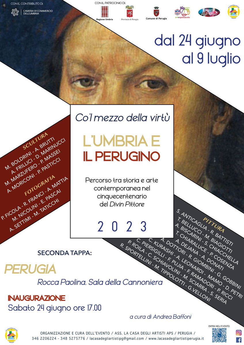 Prossima mostra alla Sala Cannoniera della Rocca Paolina- Ingresso libero
#perugino500 #perugia #mostra