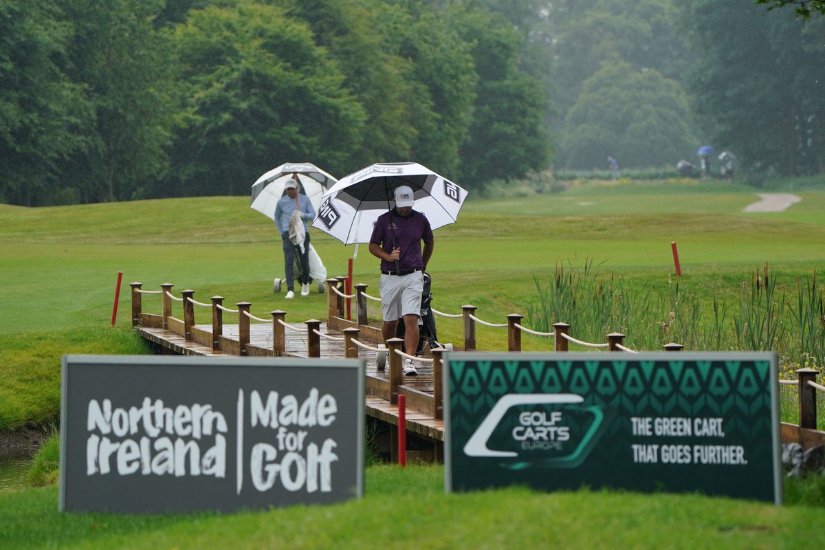 Mitch Waite continues to lead the way as R2 nears completion in The Country Garage BMW @NIOpen_Golf presented by @modestgolf at @GalgormCastle View Leaderboard clutchprotour.co.uk @clutchprotour | @carts_ltd | @DiscoverNI #NISwing #NIMadeForGolf niopen.golf