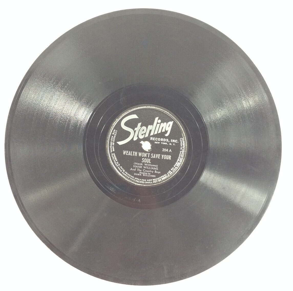 popsike.com on Twitter: "archived! 660 | Rare Williams Sterling Label # 204 78 | Wealth Won't Sav #vinyl https://t.co/hpZkaBQ8ms https://t.co/pWEI4D5dN5" / Twitter