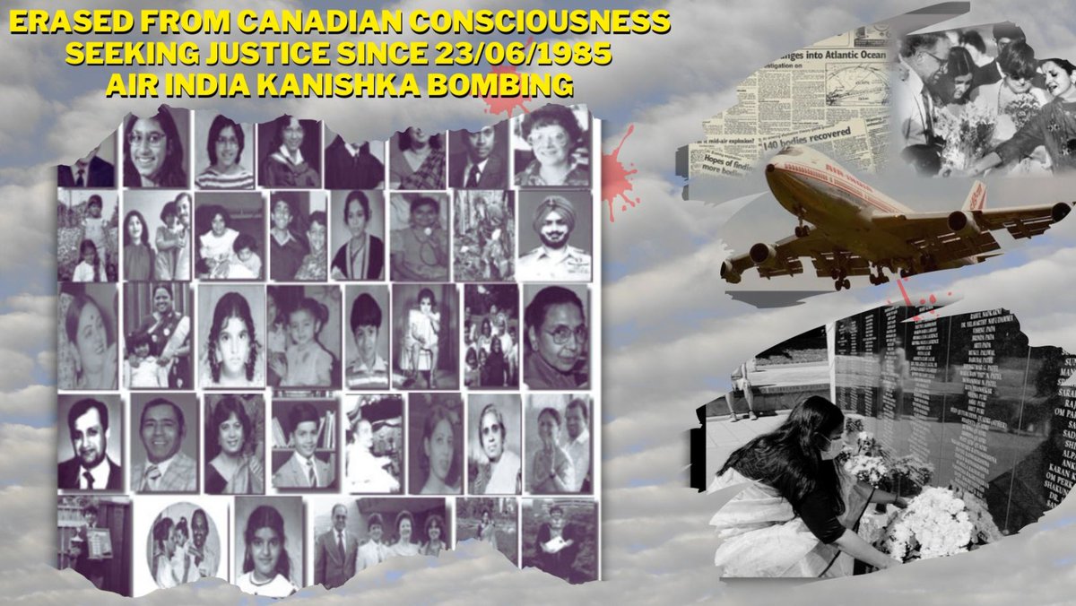Justice has been delayed 
Justice has been denied 

Serving their vote banks, politicians across the board in Canada remain silent and look the other way. 

#AirIndiaBombing 
#KanishkaBombing
#AirIndia182