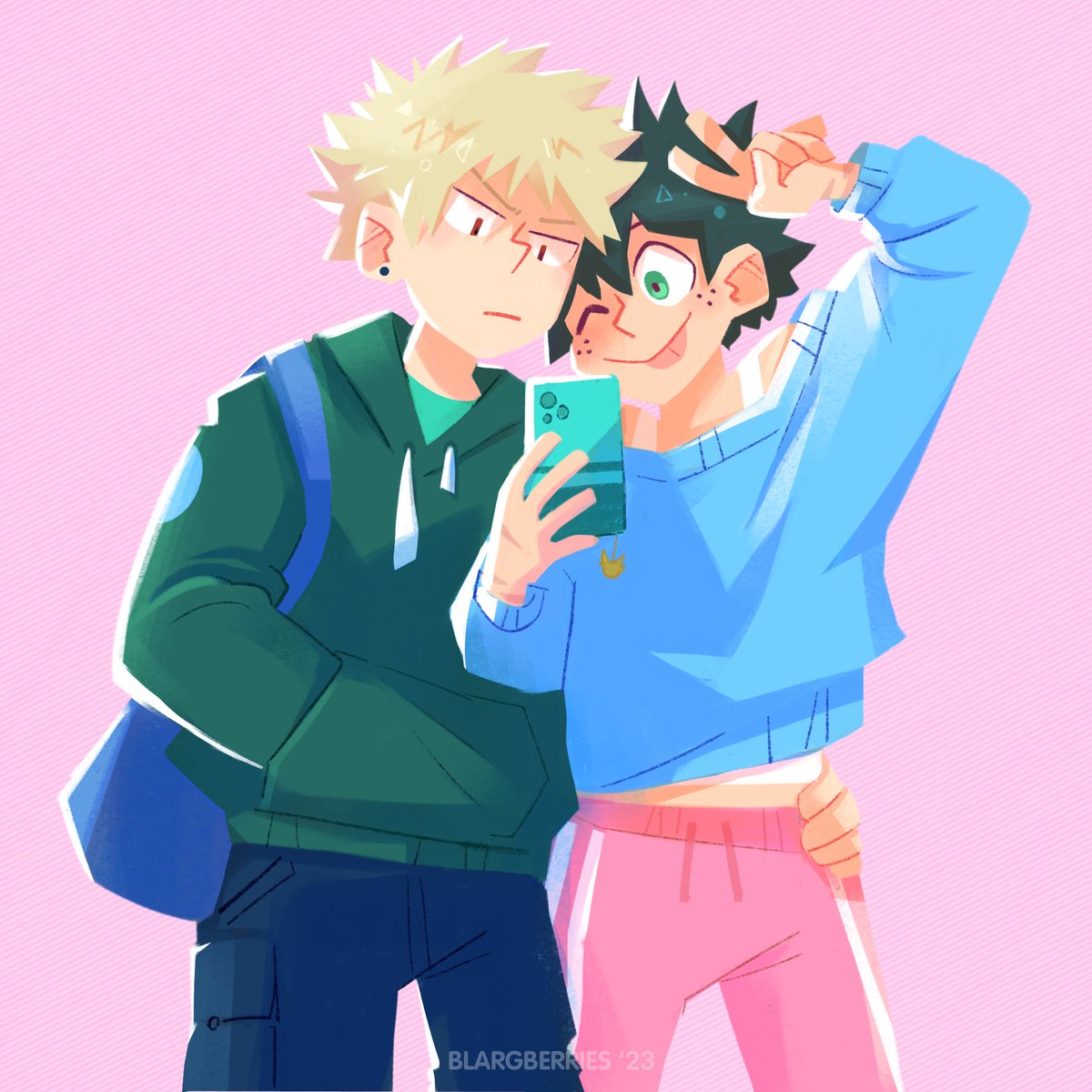 they‘re  on their way to pride  ;v; 🏳️‍🌈 #togachako #bkdk