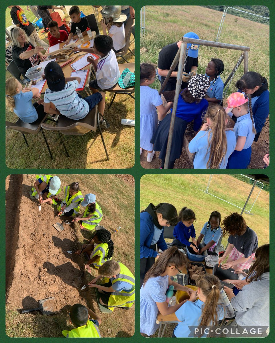 SchoolTrelai's tweet photo. Class Cherry had an exciting morning at the archaeological dig at Trelai Park! Thank you to all the adults who helped us learn lots of interesting new facts and get our hands dirty finding history!
@CAERHeritage @cardiffuni
#tpsyear3
#tpshumanities https://t.co/z2p2TcJNeV
