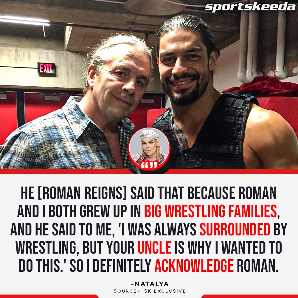 In our Exclusive Interview, #Natalya revealed that #BretHart inspired #RomanReigns.
#WWE