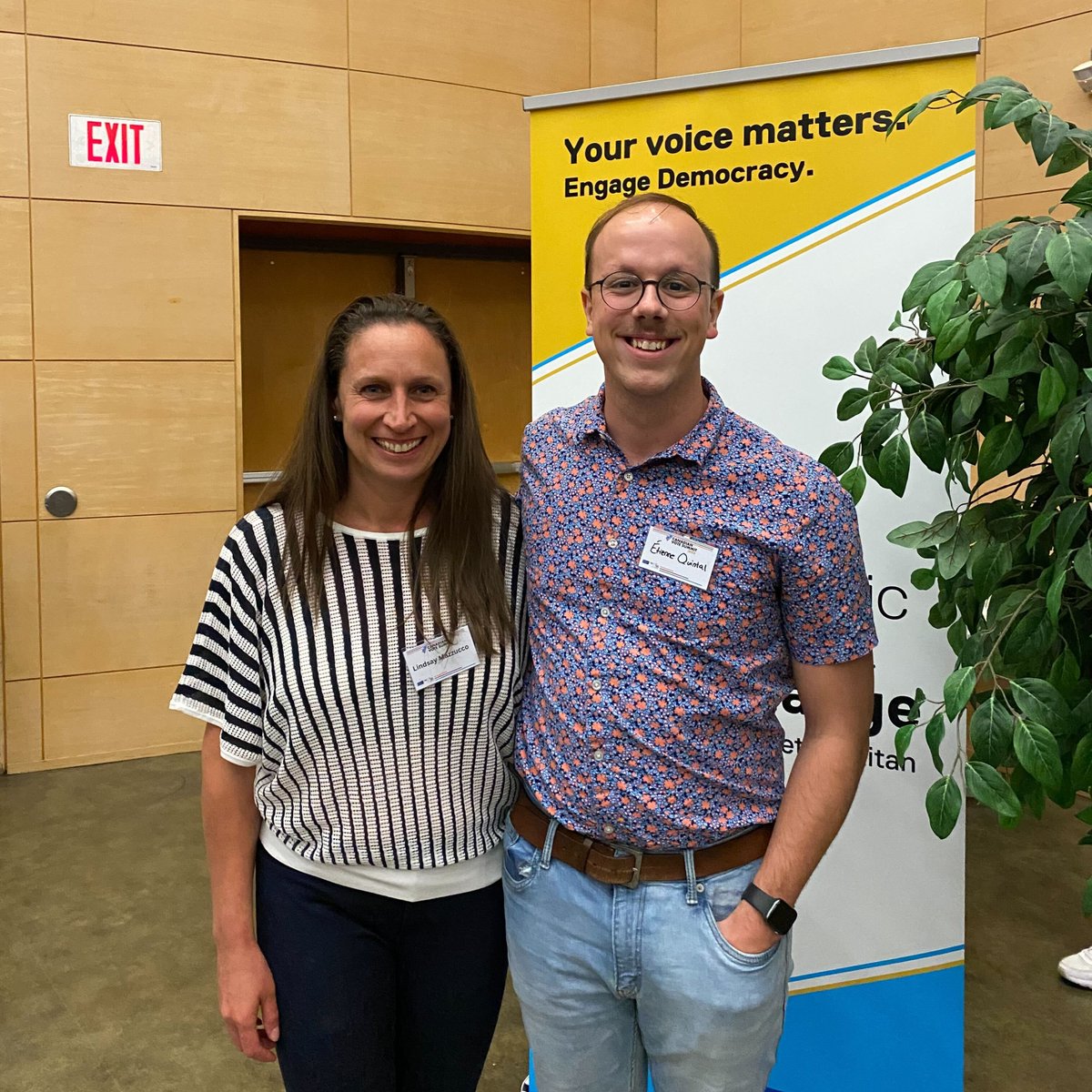 Members of the CIVIX Team attended #CdnVoteSummit organized by @TheExchange_TMU 📷

The team enjoyed connecting with innovative community leaders and other organizations on the frontlines of democracy.