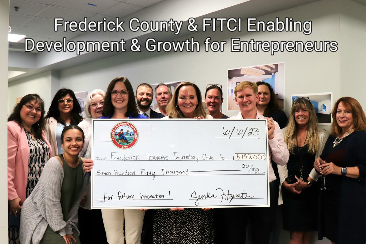 FITCInc's tweet photo. Many thanks to #Frederick County for its continued support of emerging citizen #entrepreneurs, world-changing #innovation, and local #economic vitality for all. #bethechange #startupsuccess 
@CEFitzwater @FredCoGovMD
#FITCI https://t.co/rAZLcmahOW