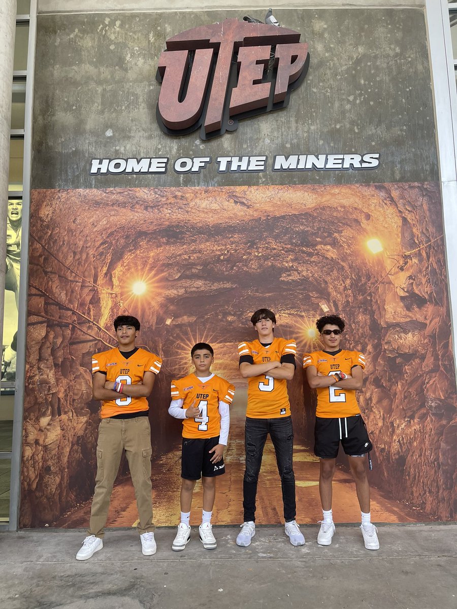 Thank you <a href="/tdbxiii/">Coach Barnes</a> <a href="/coachjimmygonzo/">Jimmy Gonzales</a> <a href="/CoachAaronPrice/">CoachAaronPrice</a> <a href="/CoachDimelUTEP/">Dana Dimel</a> <a href="/UTEPRecruiting/">UTEP Football Recruiting</a> for the visit today! Truly thankful and blessed for this opportunity!! #picksup 🤙🏼