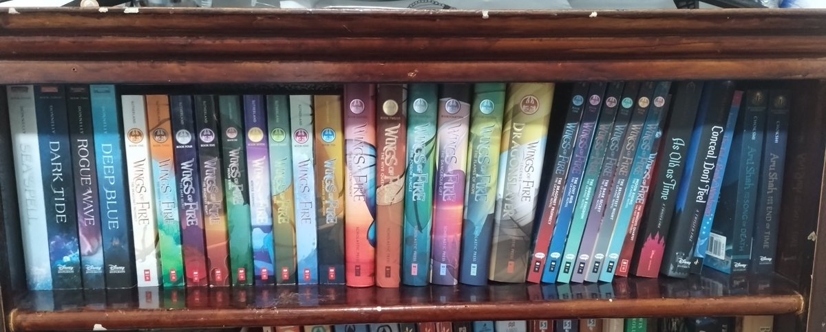 WoF Fandom QRat with your book collection

I think the only one I'm missing/haven't read yet is Darkstalker? Book 2 is missing bc it got lost in our last move somehow, I need to get a new one 😞