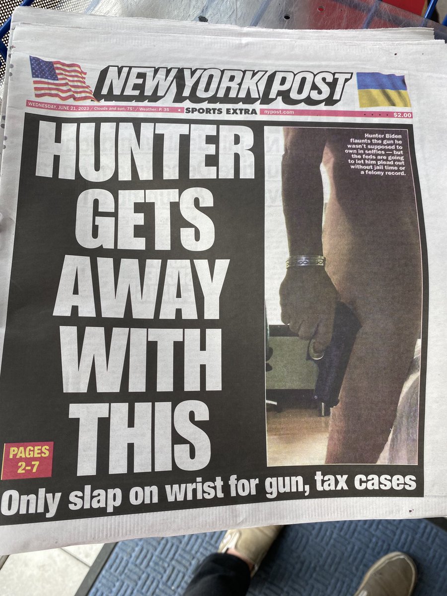 Great post cover. Selfie of naked hunter with illegal gun - but he gets probation & trump faces a lifetime in prison.