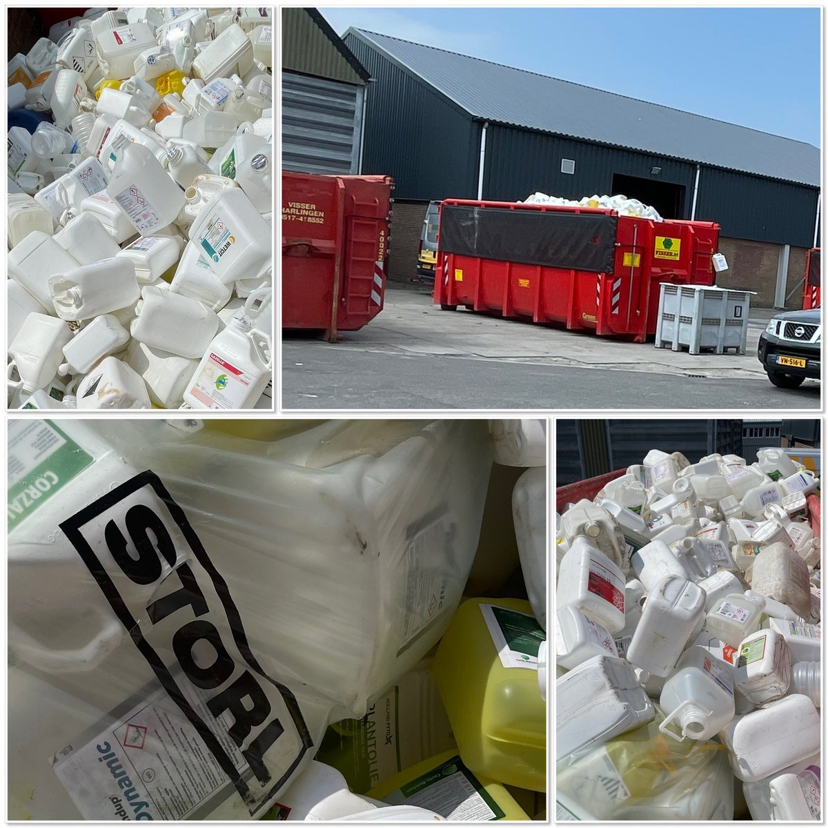 Een goed georganiseerde inzameling van lege gespoelde verpakkingen gewasverzorgingsprodukten bij George Pars Graanhandel B.V. Inzameling past prima in het landelijke inzamel systeem van STORL. Meedoen? Info en aanmelden op STORL.NL   #doen #recycling #duurzaam